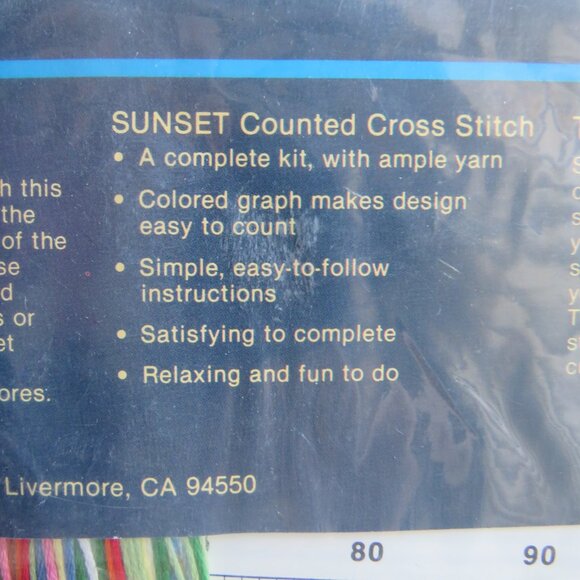 Love is Us Sunset Counted Cross Stitch Vintage Kit #2983, 1984 - Picture 9 of 10